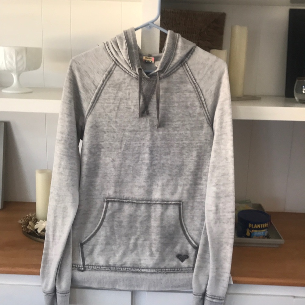 Roxie grey pullover hoodie